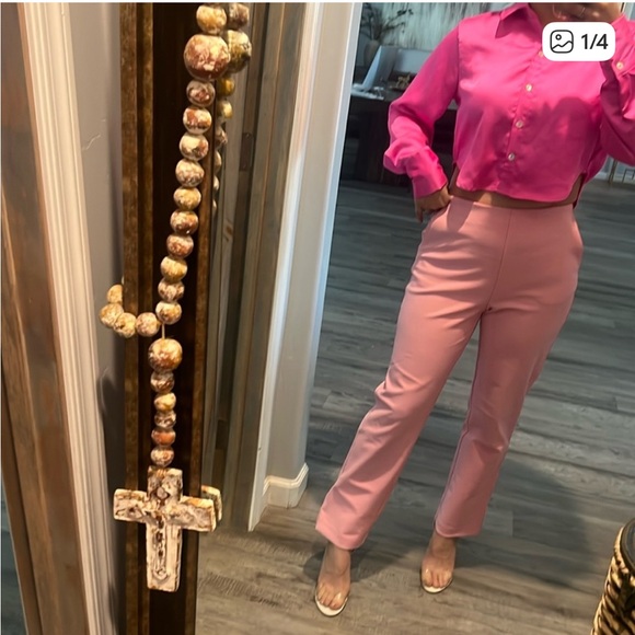 Rachel Zoe Pink Ankle Pants - Picture 1 of 1